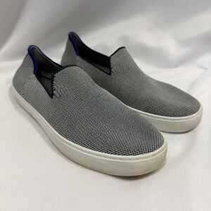 Rothy's | The Original Slip On Sneaker Navy Blue White Shoes Women's Size 9